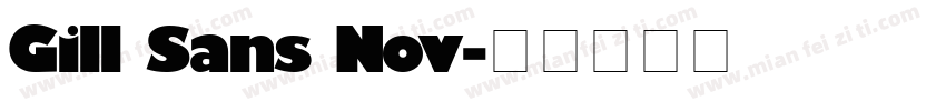 Gill Sans Nov字体转换